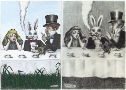 金子國義の挿絵「Alice's Adventure in Wonderland」(1973 金子國義の挿絵「Alice's Adventure in Wonderland」(1973