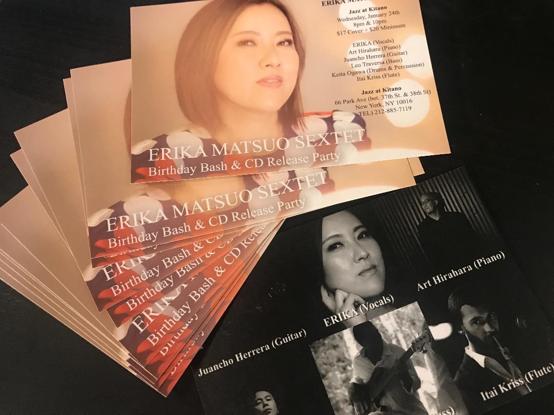 ERKA MATSUO SEXTET Birthday Bash at Jazz at Kitano on January 24, 2018_a0150139_08291147.jpg