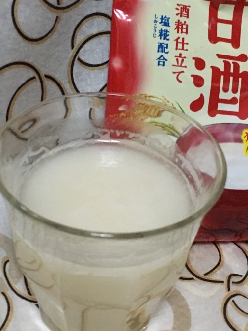 クラシエ  ホット飲料 酒粕仕立て甘酒♪_d0366539_20362857.jpg