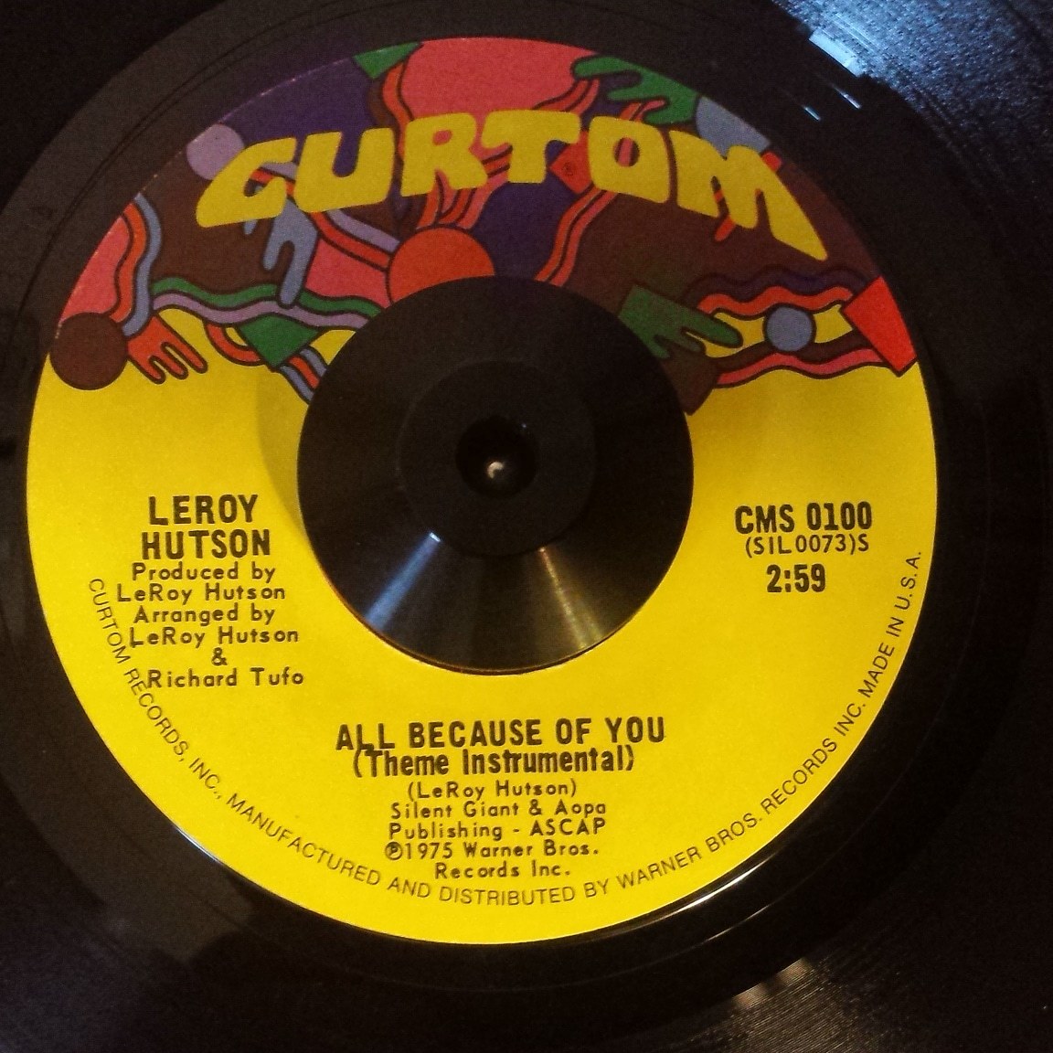 Record : \"All Because Of You\" Leroy Hutson 7inchの謎_d0094512_13224515.jpg