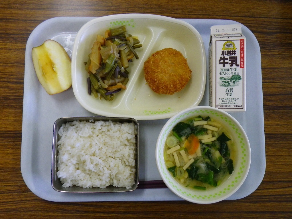 学校給食で「もっちりハムカツ」_b0114813_11323755.jpg