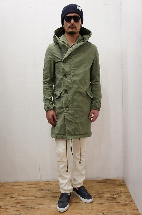 大人気アイテムのミリタリーバージョン！【junhashimoto】【ジュンハシモト】1011810005 MILITARY WRAP M-51 [KHAKI]☆そして、タコと餅。_b0108653_20280906.jpg