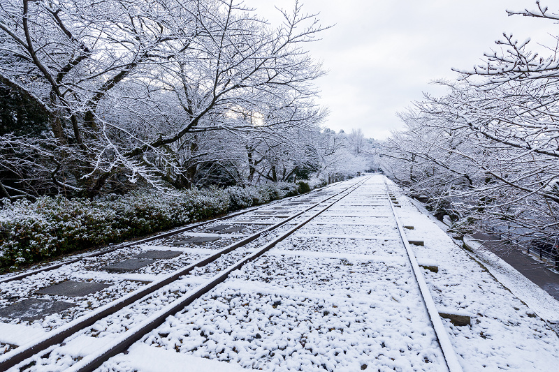 雪の京都2018　雪景色のインクライン_f0155048_2233328.jpg