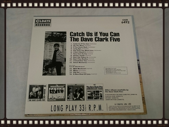 THE DAVE CLARK FIVE / CATCH US IF YOU CAN  紙ジャケ_b0042308_10525451.jpg