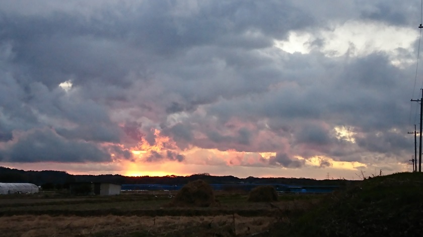 怖い様な夕焼け空の様子 ひとりごと 怖い様な夕焼け空の様子 ひとりごと