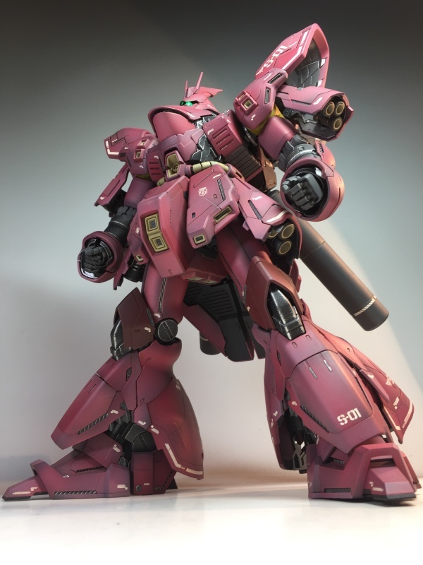 MG 1/100 MSN-04 サザビー Ver.Ka 戦場風 塗装完成品】 : K MG 1/100 MSN-04 サザビー Ver.Ka 戦場風 塗装完成品】 : K