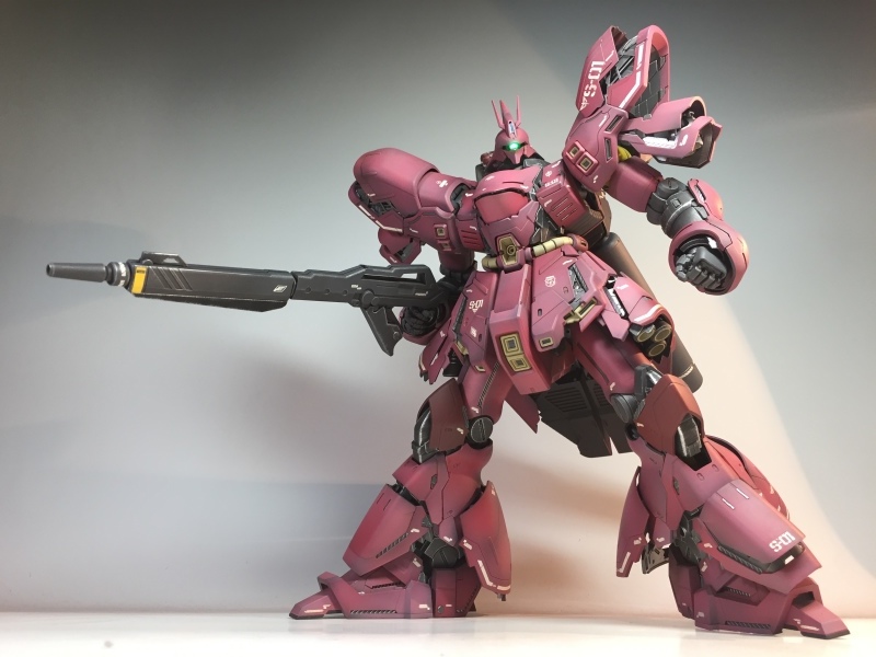 MG 1/100 MSN-04 サザビー Ver.Ka 戦場風 塗装完成品】 : K MG 1/100 MSN-04 サザビー Ver.Ka 戦場風 塗装完成品】 : K