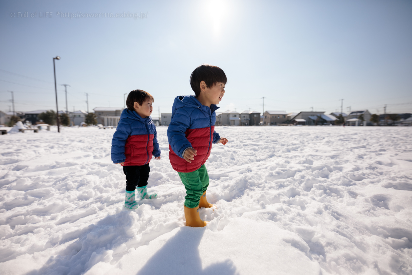 雪が積もった公園へ　PIARA-CITY Central Park_c0369219_20453486.jpg