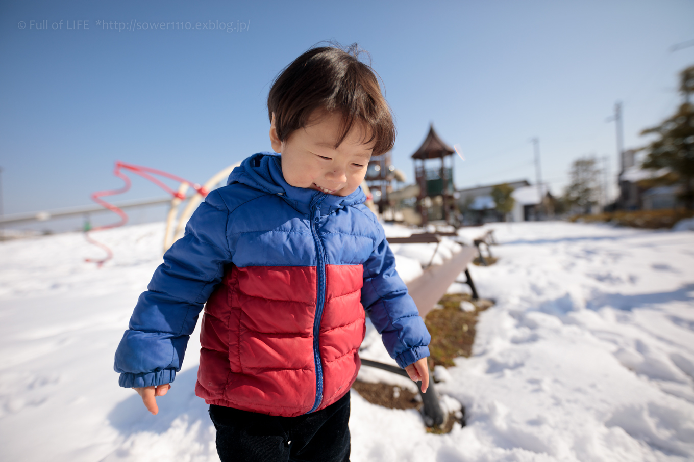 雪が積もった公園へ　PIARA-CITY Central Park_c0369219_21011736.jpg