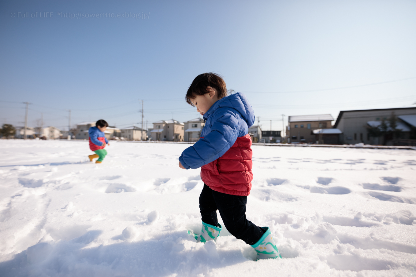 雪が積もった公園へ　PIARA-CITY Central Park_c0369219_21105720.jpg