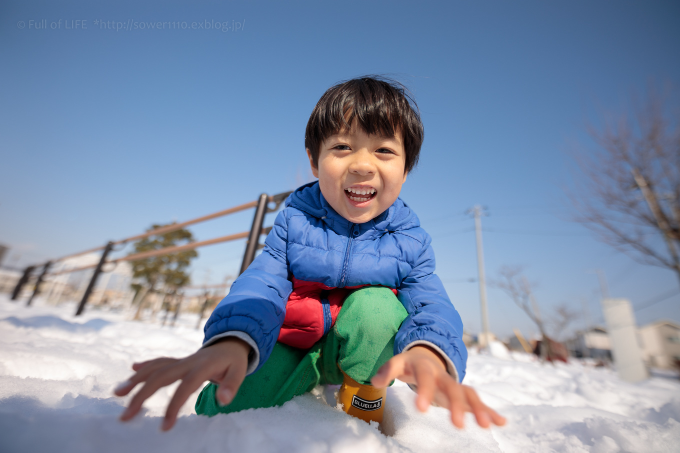 雪が積もった公園へ　PIARA-CITY Central Park_c0369219_21130771.jpg