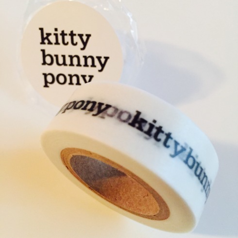 「kitty bunny pony」のマスキングテープ☆_f0054260_06373472.jpg