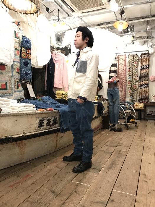 KAPITAL ボロ リペア 加工  サルエル ヌーベルパンツ L グランジ KAPITAL サルエルヌーベルパンツ ベージュ サイズL - メルカリ