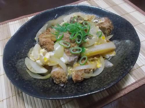 フライパンでシュウマイ&赤魚干物&煮カツ_f0019498_15415220.jpg