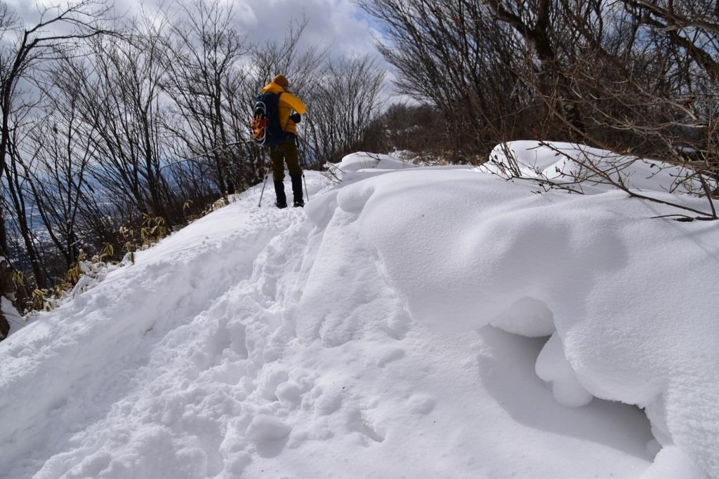 荒山・鍋割山　天気微妙な日でも楽しく雪遊び_a0340812_10074020.jpg