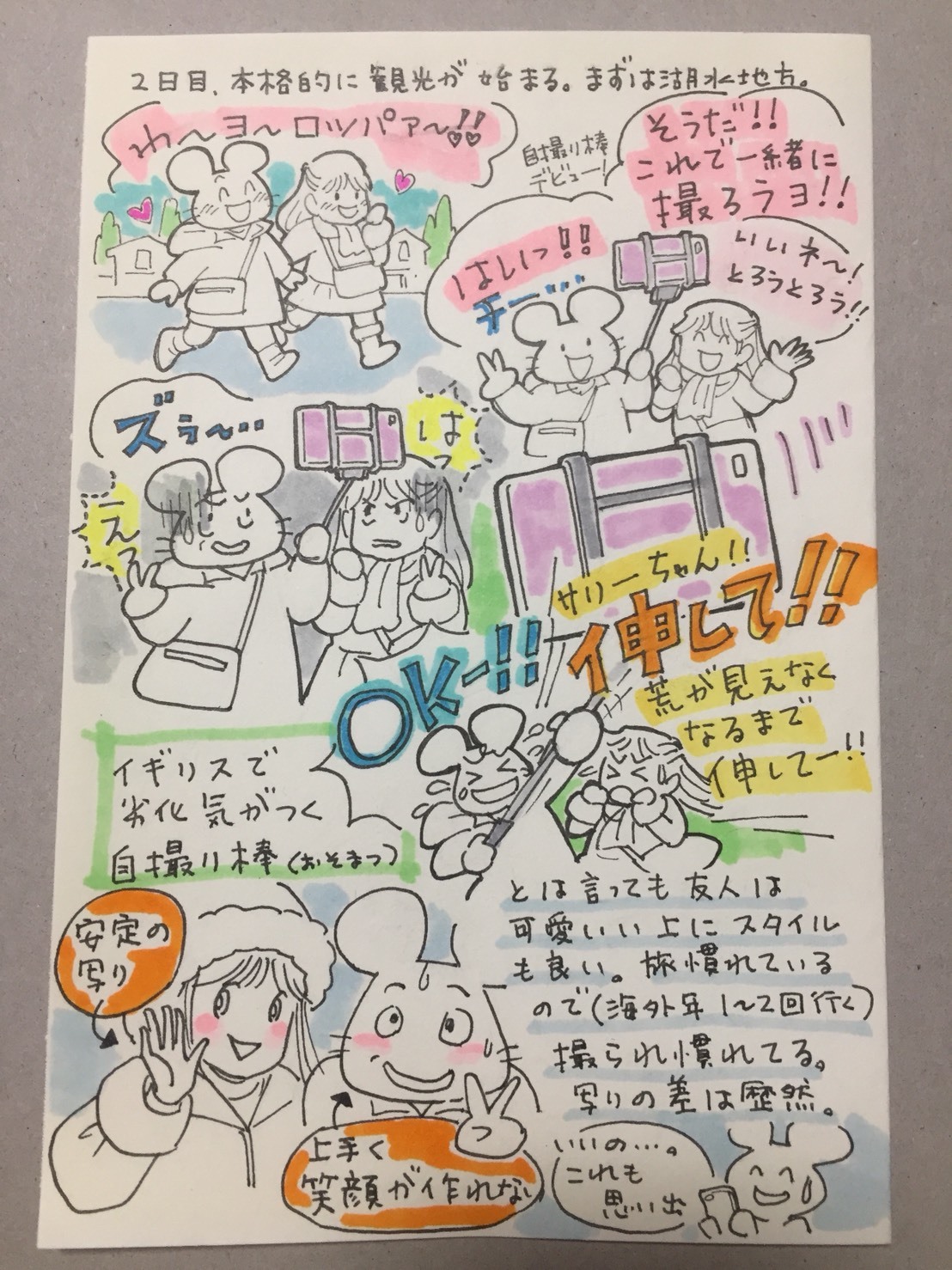 イギリス旅行絵日記 気まぐれな毎日