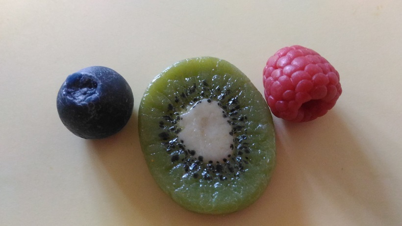 自家製粘土で透ける 果物とお花 Patisserie Lapine