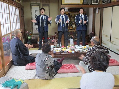 大祭「講中」訪問　　　　　　多聞青年団臨時総会_b0092684_11145924.jpg