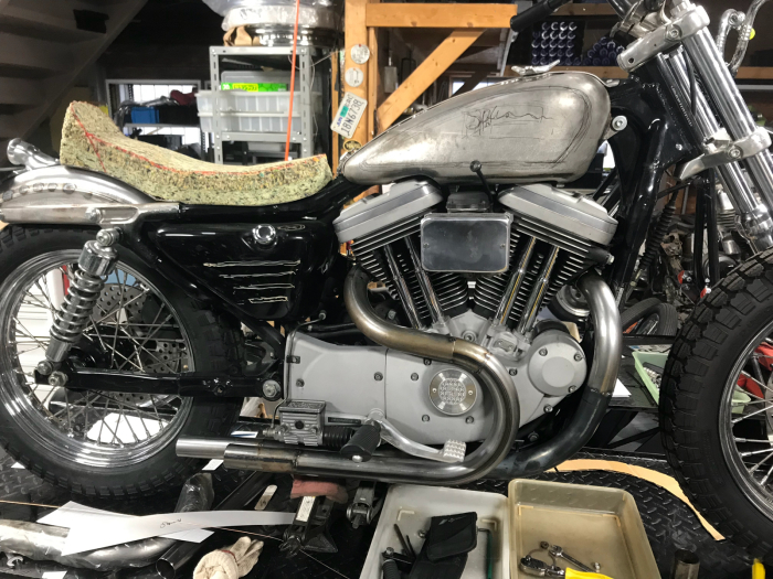 スポーツスター　ワンオフマフラー Harley Davidson ステンレス製スポーツスター用マフラー