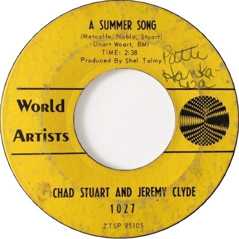 Chad Stuart And Jeremy Clyde ‎– A Summer Song / No Tears For Johnnie_c0212161_12361440.jpg