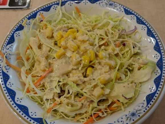 2/3 カレーショップC&C京王高幡SC店 ランチカツカレー¥500 + JAF特典ソーセージ + サラダ¥100_b0042308_22402094.jpg