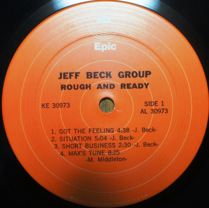 Jeff Beck その1 Rough And Ready : アナログレコード巡礼の旅