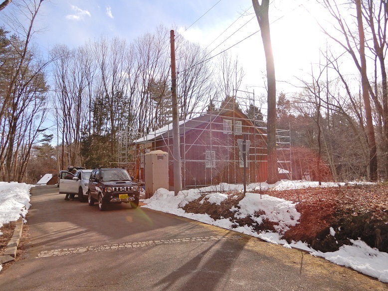 高根町K島さん邸の現場より 4_a0211886_16305590.jpg