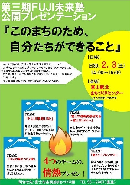 「PDCAに小さなdを入れてみよう」の大切さ 第三期FUJI未来塾公開プレゼンテーション_f0141310_08081320.jpg