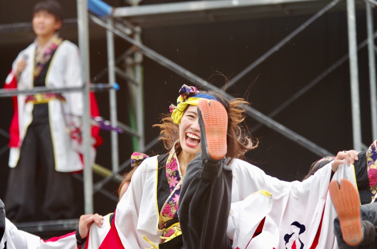 ２０１７YOSAKOI高松祭りその１７（岡山うらじゃ連　笑輝）_a0009554_00060750.jpg