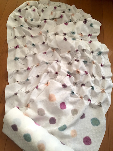 絞り染め 着物に挑戦 銘仙の羽織から手作り名古屋帯 Mayumin Blog 2