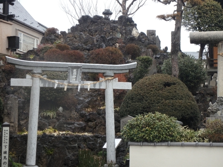 【奥澤神社藁蛇・鉢状穴・練馬富士・白狐石・多摩川園大山下り滑り台跡】アクセスが激減したので意味なくエントリあげます。2018/1-2歳時記_b0116271_13541626.jpg