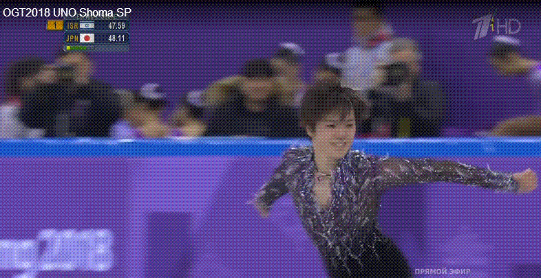 昌磨くん１位獲得！海龍PB更新でチームジャパン３位スタート！_e0199691_00480809.gif