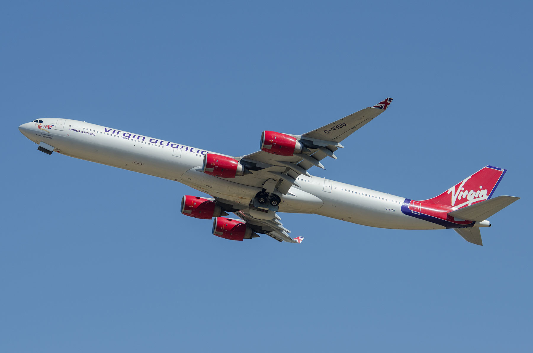 Airbus A340-600 / G-VYOU : SKY LOUNGE GARDEN -transporter side-