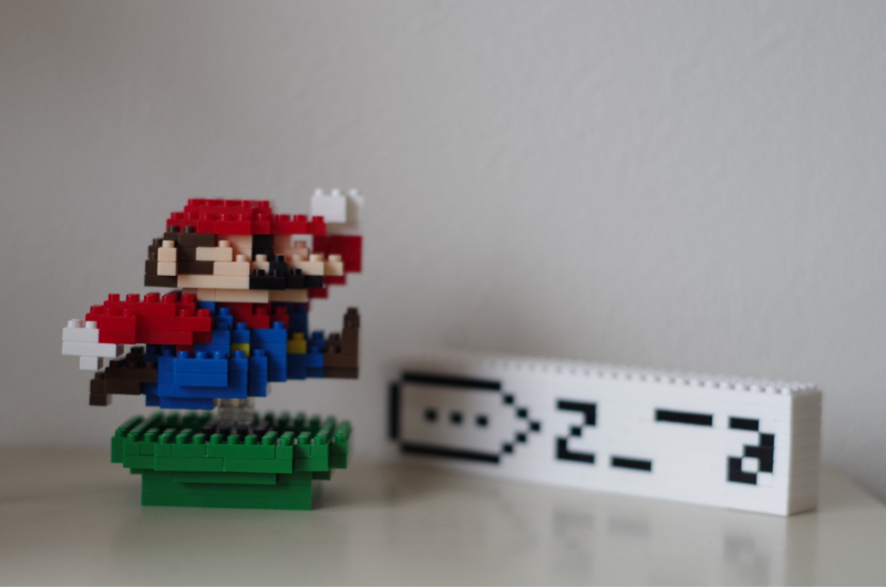 プチブロックとマイクロブロックとの夢のコラボ Amiiboドットマリオをついに完全再現 どーもボキです Z プチブロックとマイクロブロックとの夢のコラボ Amiiboドットマリオをついに完全再現 どーもボキです Z