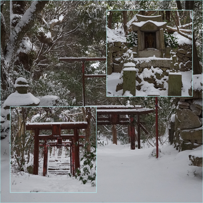 春雪の宝満山と難所ヶ滝。_f0016066_2063068.jpg