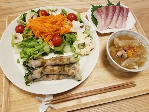 家ごはん：カラフル＆野菜たっぷり夕食_c0286386_20194852.jpg