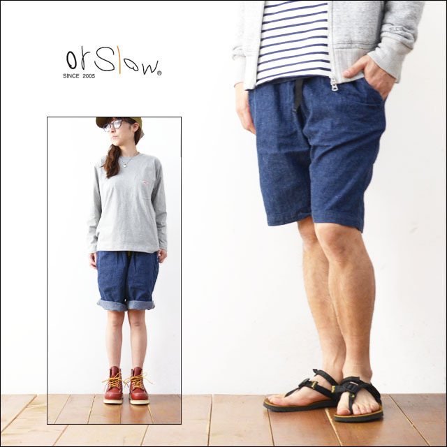 orslow[オアスロウ] UNISEX CLIBMING SHORTS DENIM [03-7024-81] デニムショーツ・ユニセックス クライミングショートパンツ MEN\'S/LADY\'S_f0051306_18224065.jpg