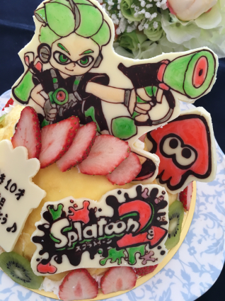 ２日連続のスプラトゥーンケーキ！_f0236578_14531221.jpg