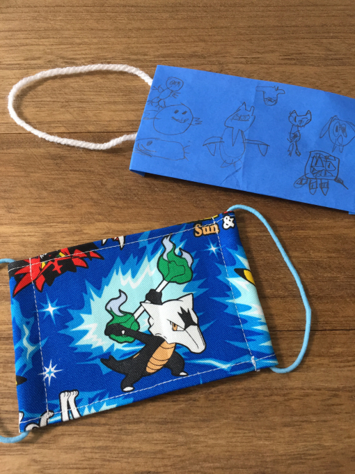息子と一緒にポケモンマスク作り Mizu Style