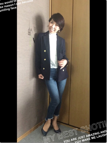 トレンドの紺ブレはGUで(*^^)v_f0249610_13090628.jpg
