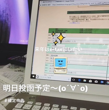 【はぎれ活用】かわいい布こもの~糸切ばさみ用の小さなシザーケース&確定申告♪_f0023333_23354851.jpg