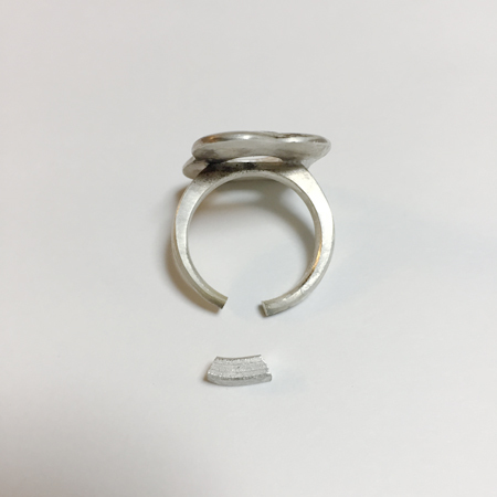 彫金Ring 「目玉焼き」カーネリアン Fried egg-Carnelian_e0104046_05434100.jpg
