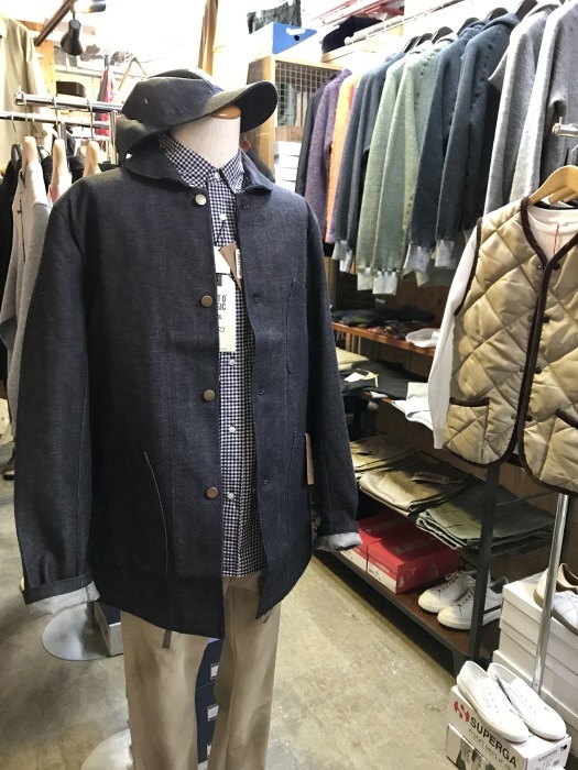 フランス WORK系 Hi BRAND:HERVIER PRODUCTIONS DENIM Coverall JACKET!★!_d0152280_21232648.jpg