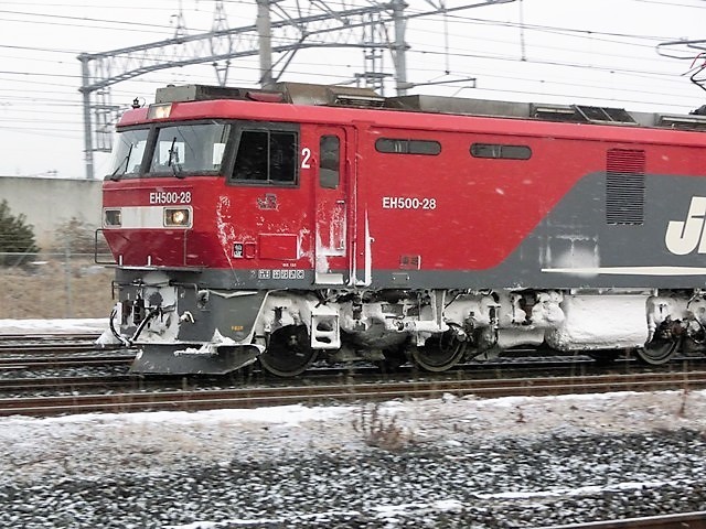 藤田八束の鉄道写真＠暑い季節になりました、納涼をかねて冬の鉄道写真を集めてみました・・・貨物列車、鉄道写真_d0181492_22411984.jpg