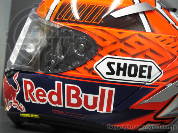 SHOEI X-FOURTEEN マルケスヘルメット2016レプリカ　ペイント_f0320808_18405596.jpg