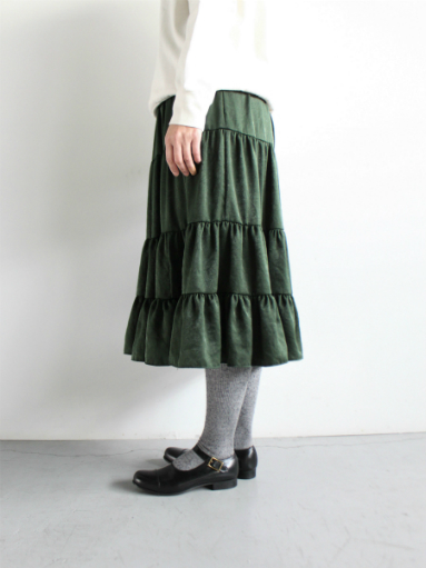 NEEDLES　Tiered Skirt - Poly Peach Sateen (LADIES)_b0139281_14492752.jpg