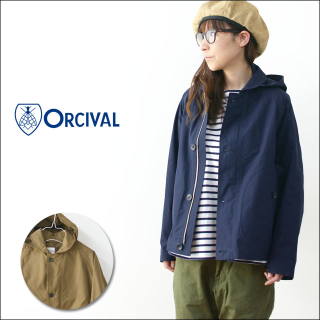 ORCIVAL[オーチバル・オーシバル] 80/2 先染ウェザー 2WAYブルゾン [RC-8867WHC] LADY\'S_f0051306_15354394.jpg