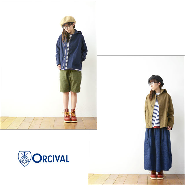 ORCIVAL[オーチバル・オーシバル] 80/2 先染ウェザー 2WAYブルゾン [RC-8867WHC] LADY\'S_f0051306_15355180.jpg