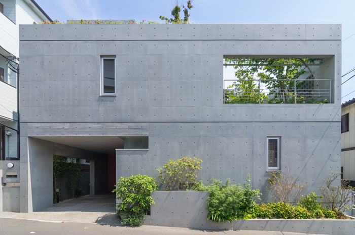 コンクリートの外観の美しい家30選 中海岸のコートハウス 村田淳建築研究室 つれづれ コンクリートの外観の美しい家30選 中海岸のコートハウス 村田淳建築研究室 つれづれ