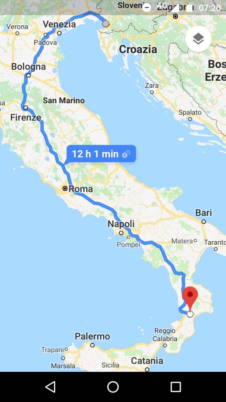 イタリア半島の南端 カラブリア州演奏旅行 2 コントリ コントラバスでトリエステ ヌオーヴォ